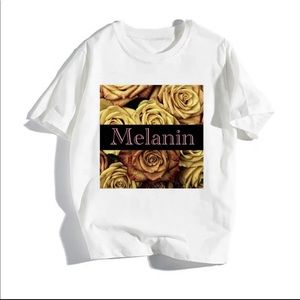 White melanin t shirt